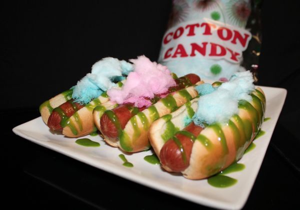 Cotton Candy Hot Dogs