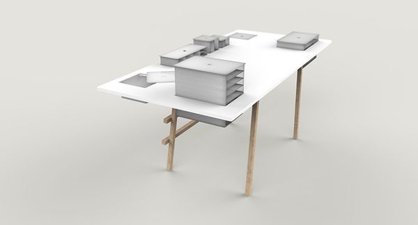 Cabinet-Equipped Tables