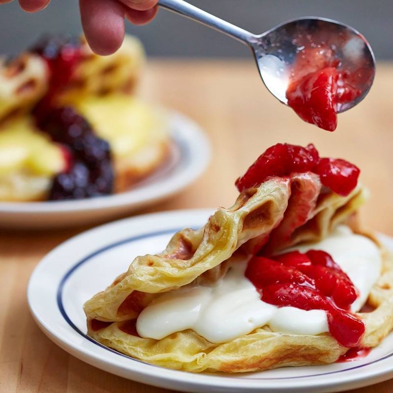 Croissant Waffle Tacos