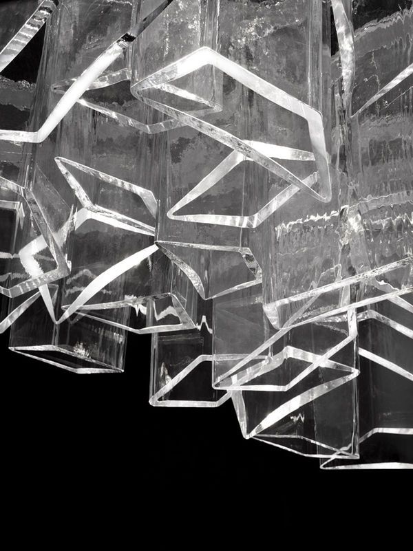 Icy Crystal Chandeliers