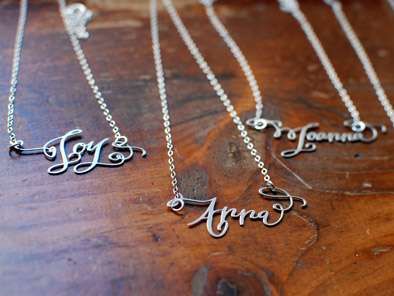 Dainty Calligraphy Necklaces