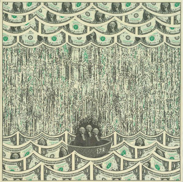 Artistic Currency Collages