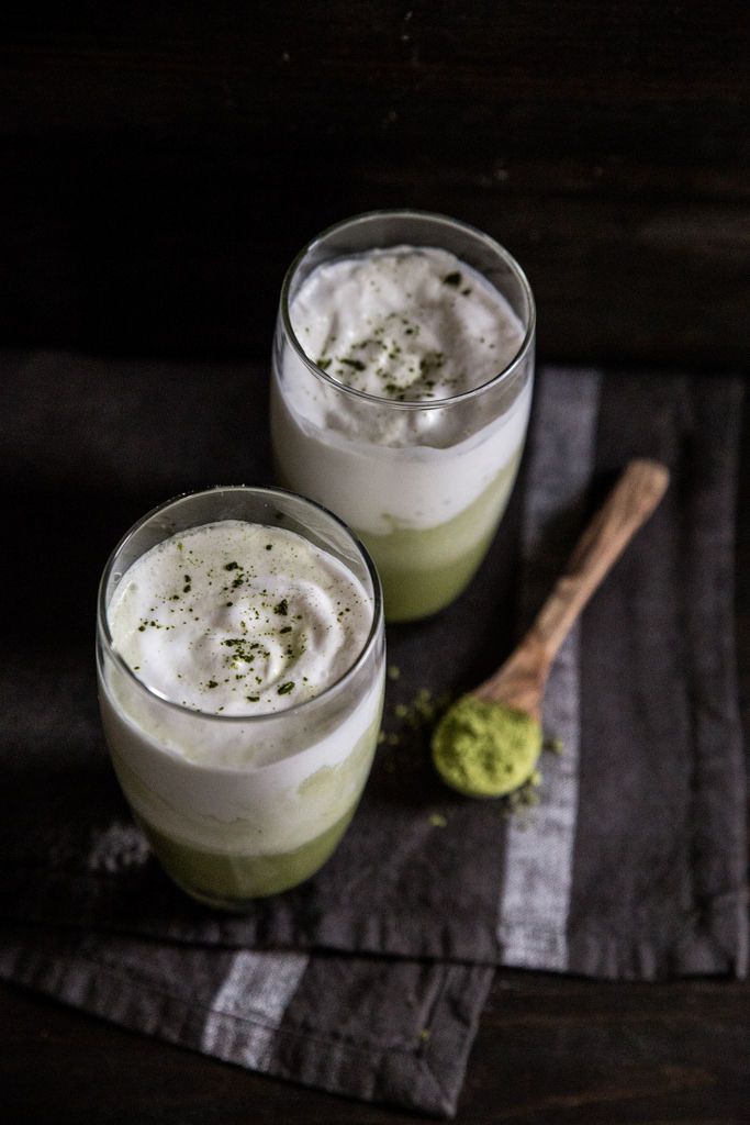 Iced Green Tea Lattes