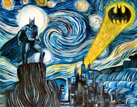 Superhero Expressionist Paintings
