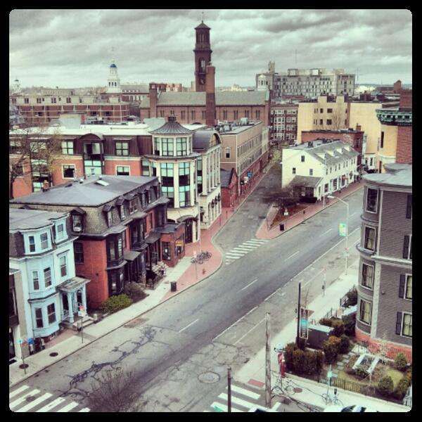 Eerily Deserted Boston Streets