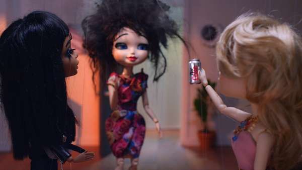 Glamorous Puppet Drink Ads