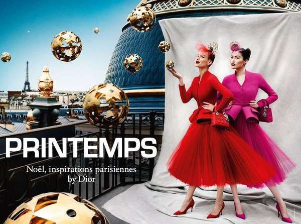 Floating Ornament Fashion Ads