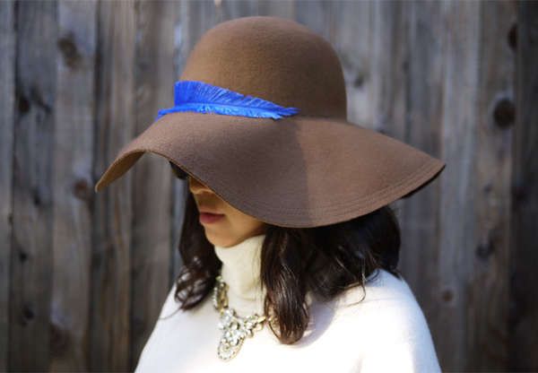 DIY Feather Accented Hats