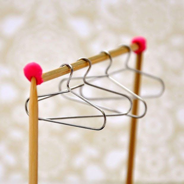 Paperclip Doll Hangers