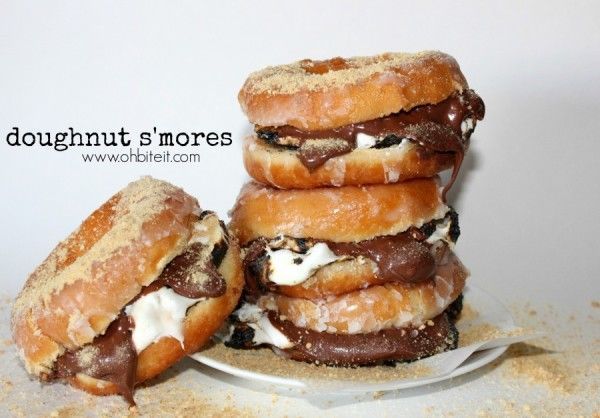 Donut S'more Sandwiches