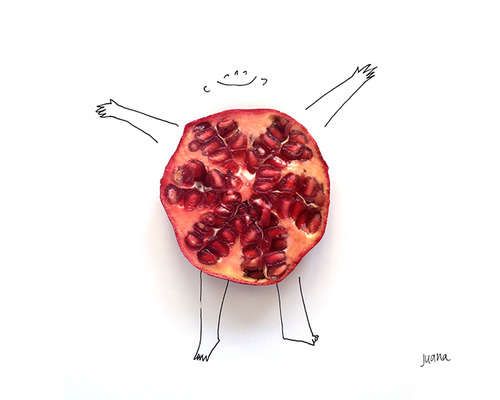 Fruit-Infused Illustrations