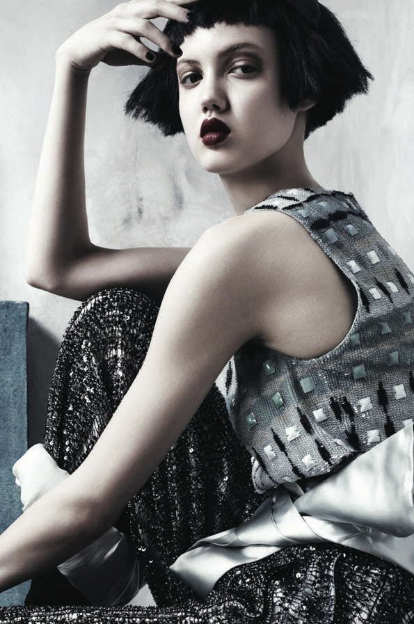 Chopped Black Bob Editorials