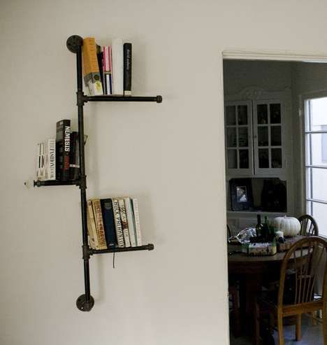 Industrial Pipeline Bookcases