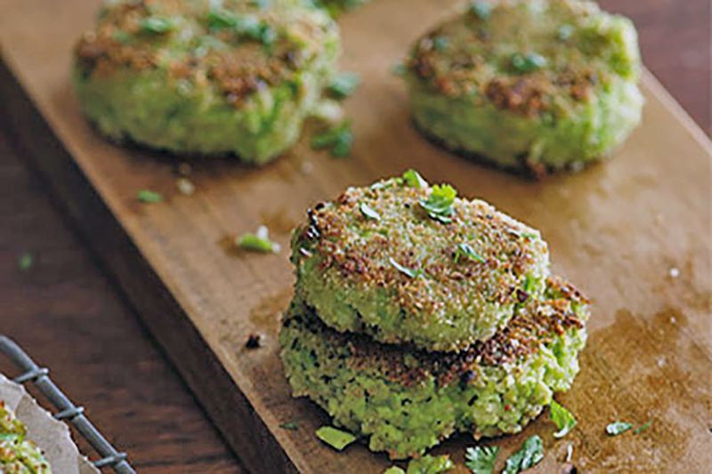 Savory Edamame Cakes