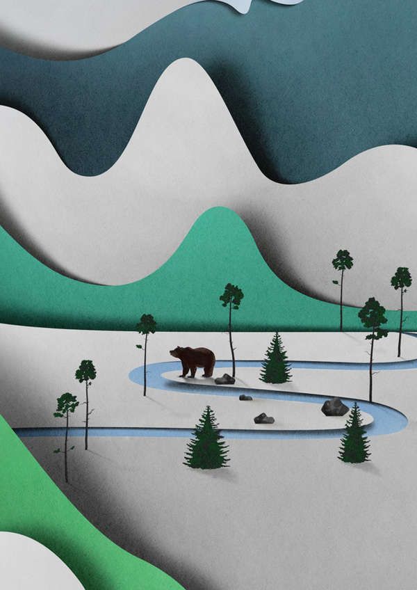 Illusionary Paper Landscapes
