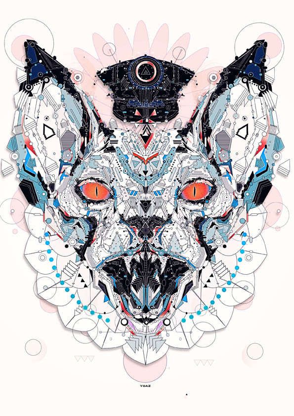 Metallic Animal Illustrations