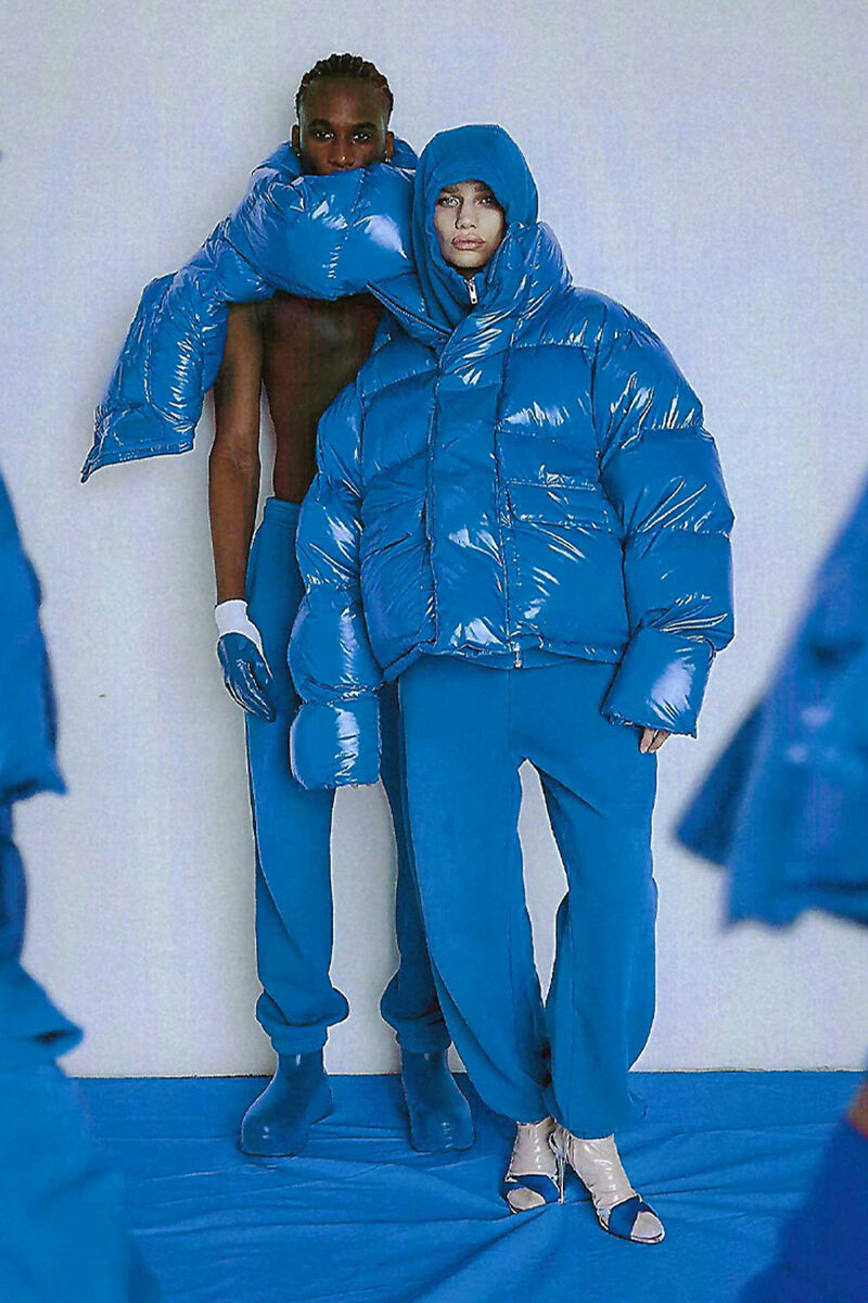 Entire Studios Blue RBI Down Coat