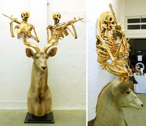 Fearsome Golden Antlers