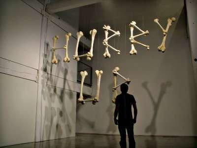 Bones as 3D Typography