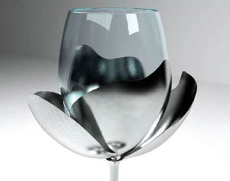 Flower-Inspired Stemware