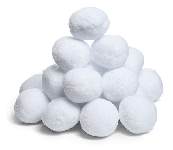 Fluffy Faux Snowballs