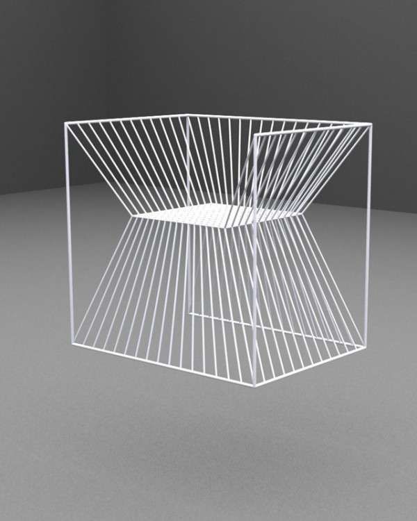 Mirrored Wireframe Seating