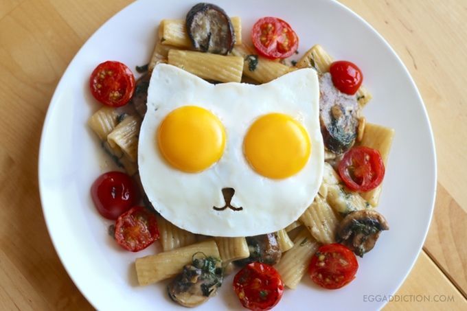 Cat-Shaped Egg Molds