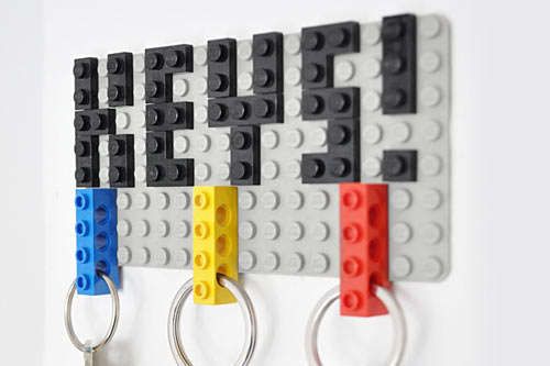 DIY LEGO Key Hangers