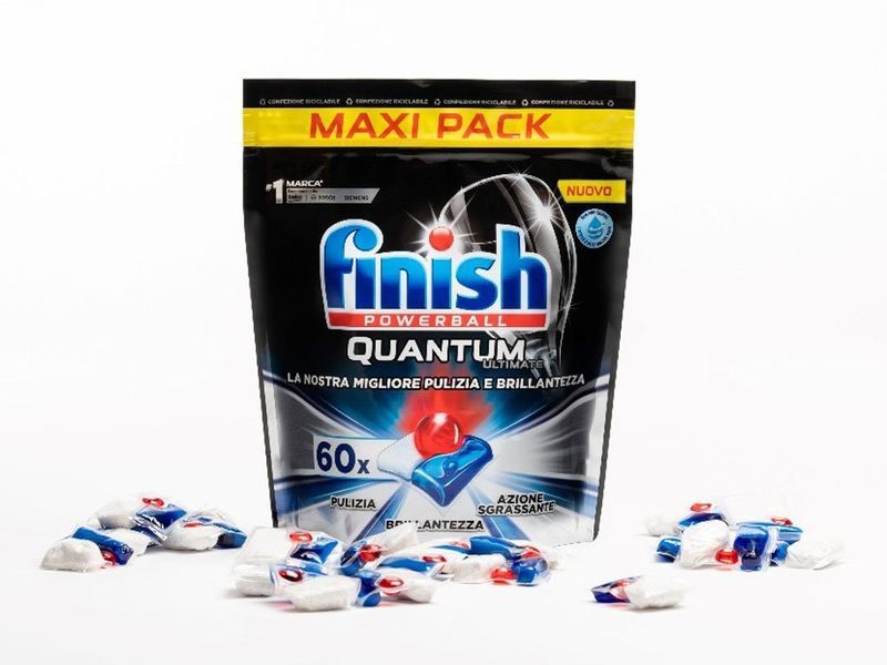 Recyclable Dishwasher Tablet Packaging : Finish Quantum Ultimate