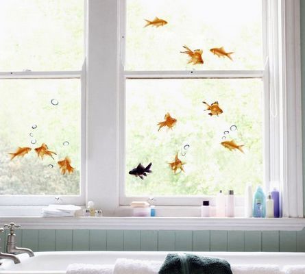 Aquatic-Themed Window Decals