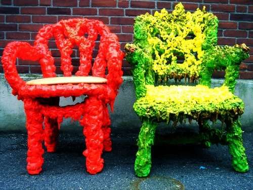 Reclaimed Refuse Seating