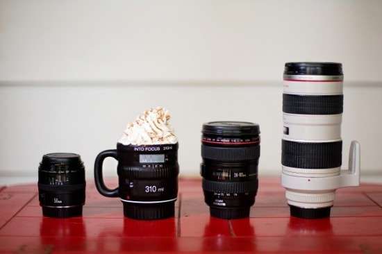 Focusing Photo Lens Mugs