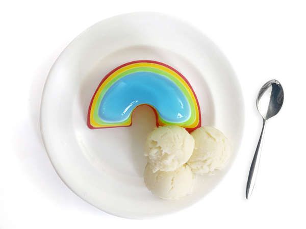 Rainbow Gelatin Food Molds