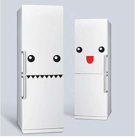 Refrigerator Face Decals