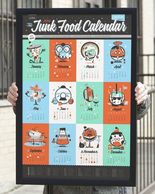 Cartoon Candy Calendars
