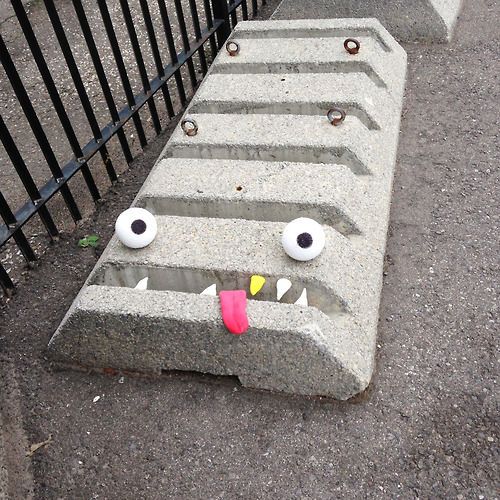 Quirky Monster Street Art