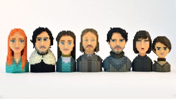 Pixelated Fantasy Show Characters