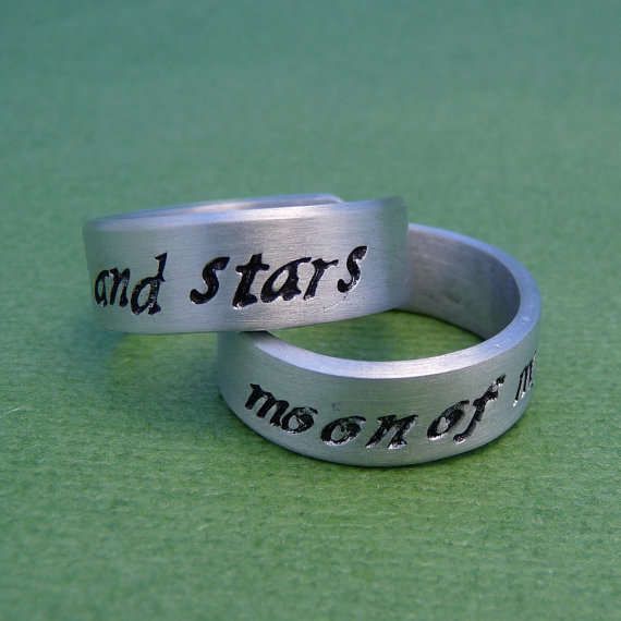 Fantasy Book Wedding Bands