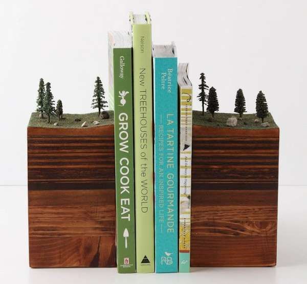 Sculptural Earth Book Stands