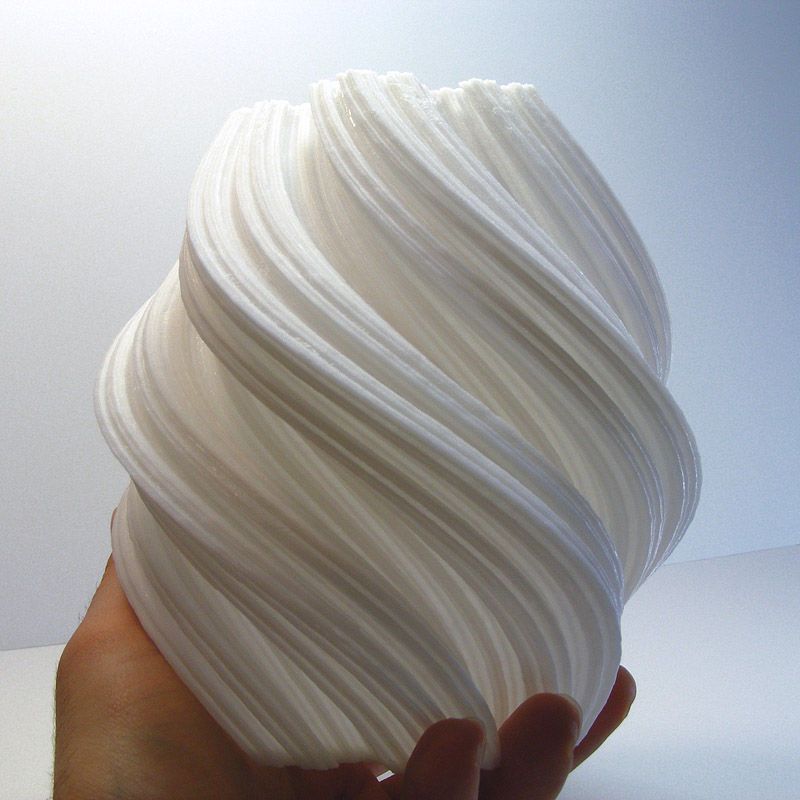 Spiral 3D-Printed Vases