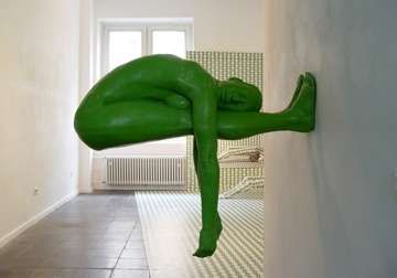 Contorted Green Figurines