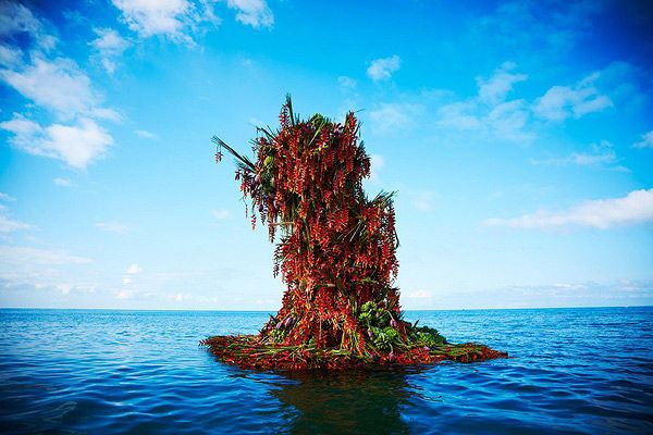 Floating Flower Sculptures