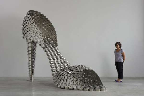 Cookware-Inspired Footwear Art