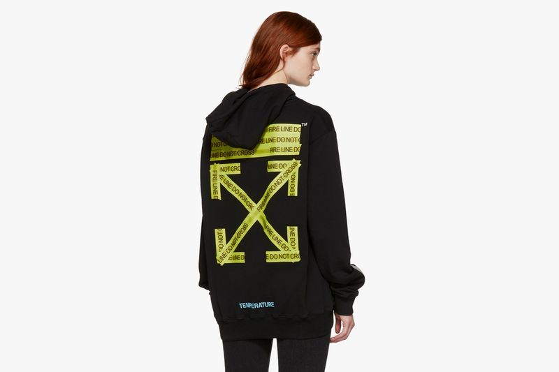 off white industrial tape hoodie