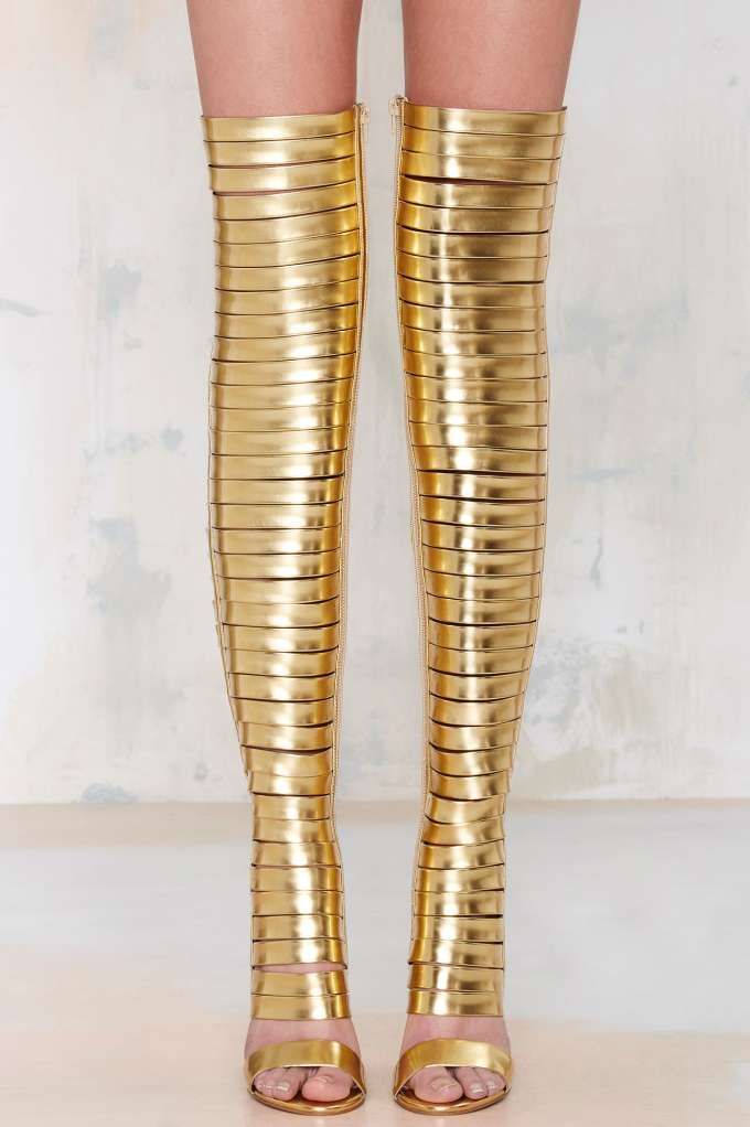 Gilded Gladiator Boots