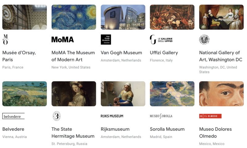 virtual museum tour through google arts and culture
