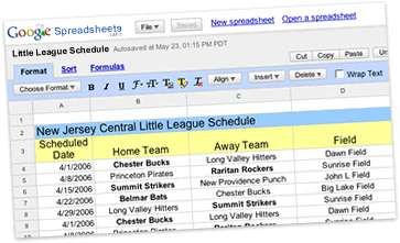 Google Spreadsheets