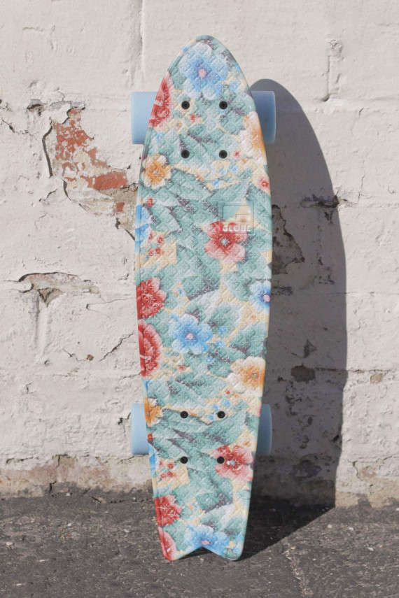 Retro Floral Skateboards