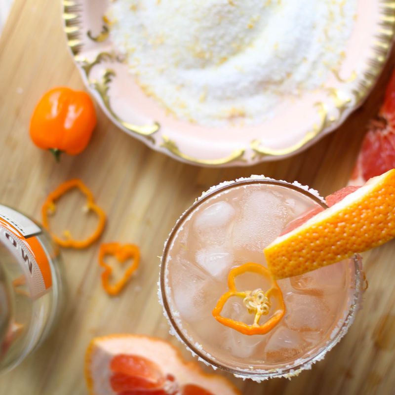 Spicy Grapefruit Cocktails