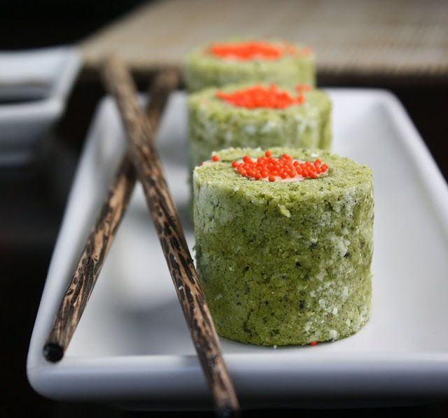 Matcha Sushi Cakes